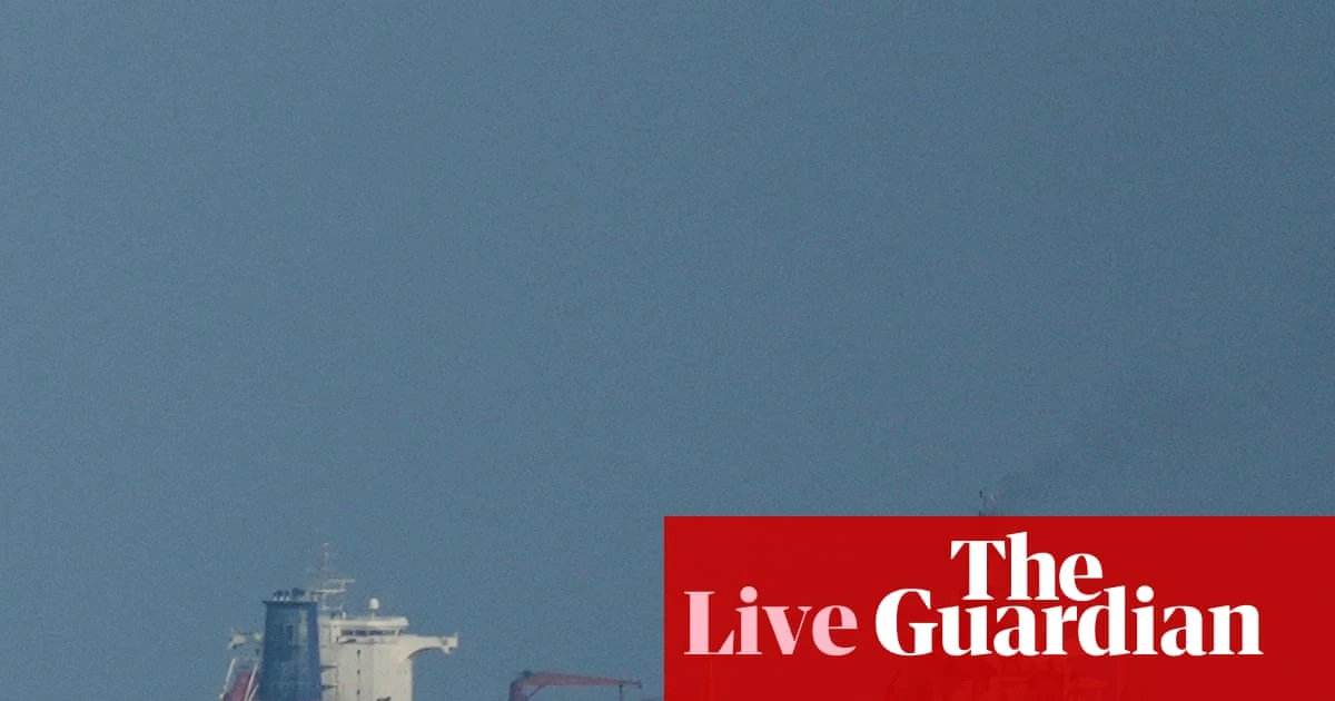 Oil price rises back over $100 a barrel after Trump announces naval blockade of strait of Hormuz – business live