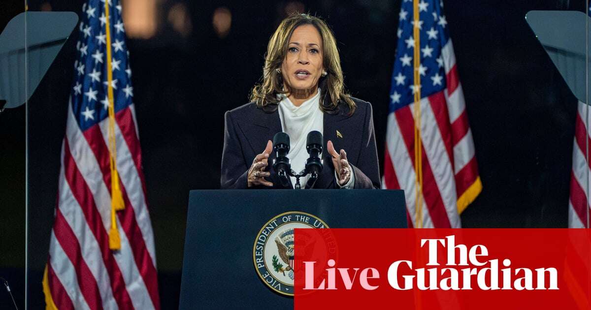 Biden clarifies ‘garbage’ comments as Harris makes closing speech in Washington – US election live