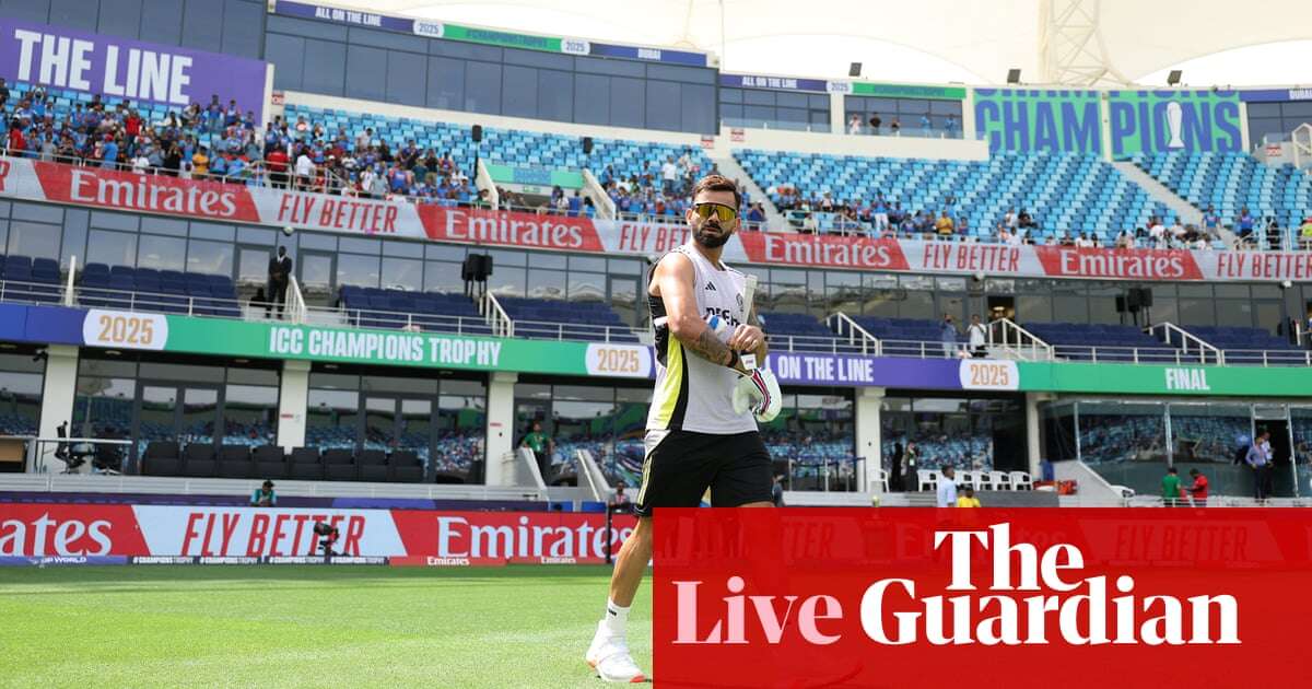 India v New Zealand: Champions Trophy men’s cricket final – live