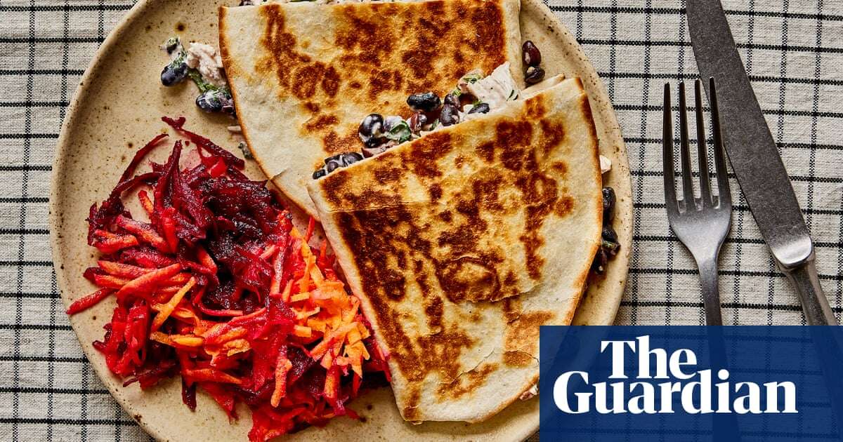 Rukmini Iyer’s quick and easy recipe for chicken, lime and coriander quesadillas with carrot and beetroot slaw | Quick and easy