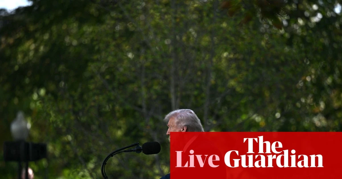 Trump to host GOP senators at White House amid demolition work and government shutdown – US politics live