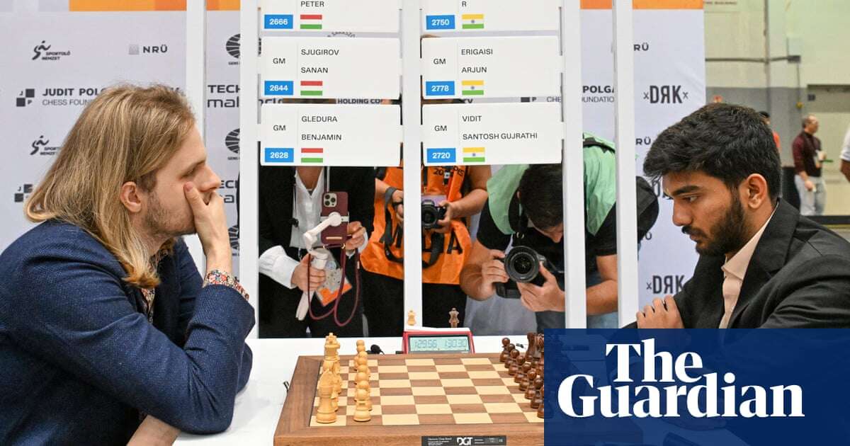 Chess: India win every match at Olympiad as US and England trail