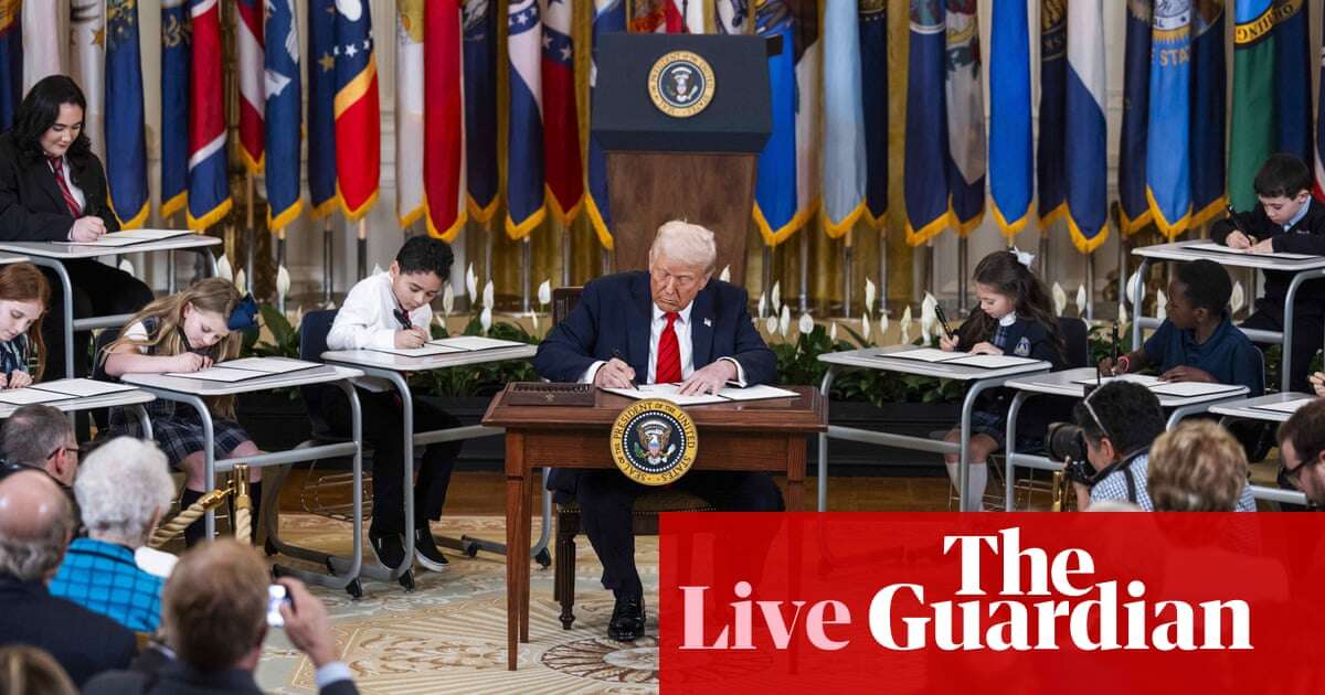 Trump’s executive order to dismantle Department for Education sparks fears for low-income students and students with disabilities - live