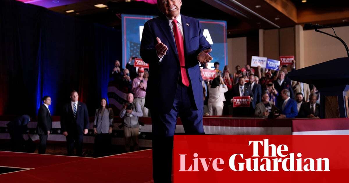 Donald Trump urges Christian voters to participate in 2024 election – US politics live