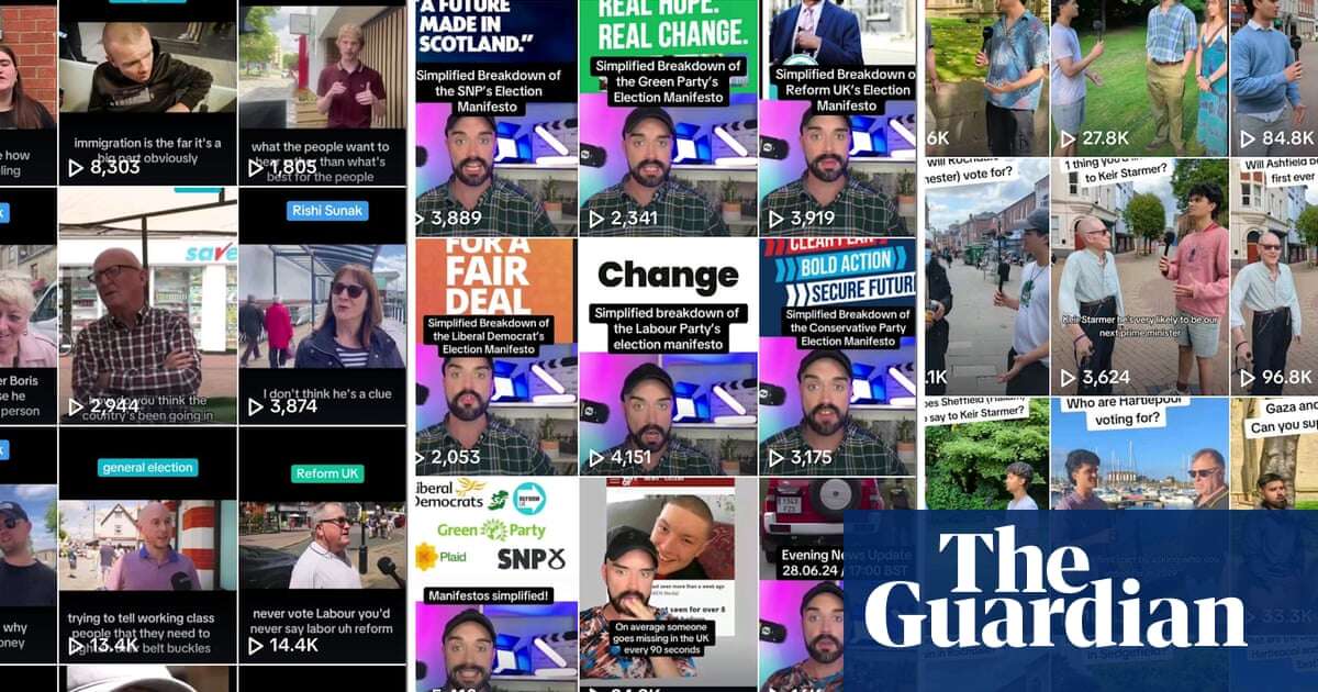 #ukpolitics: how the 2024 general election has played out on TikTok