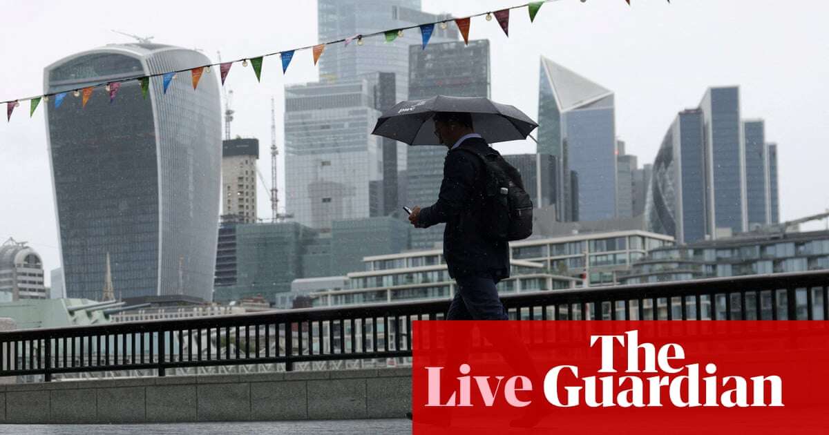 UK consumer confidence tumbles as households brace for ‘painful’ budget – business live