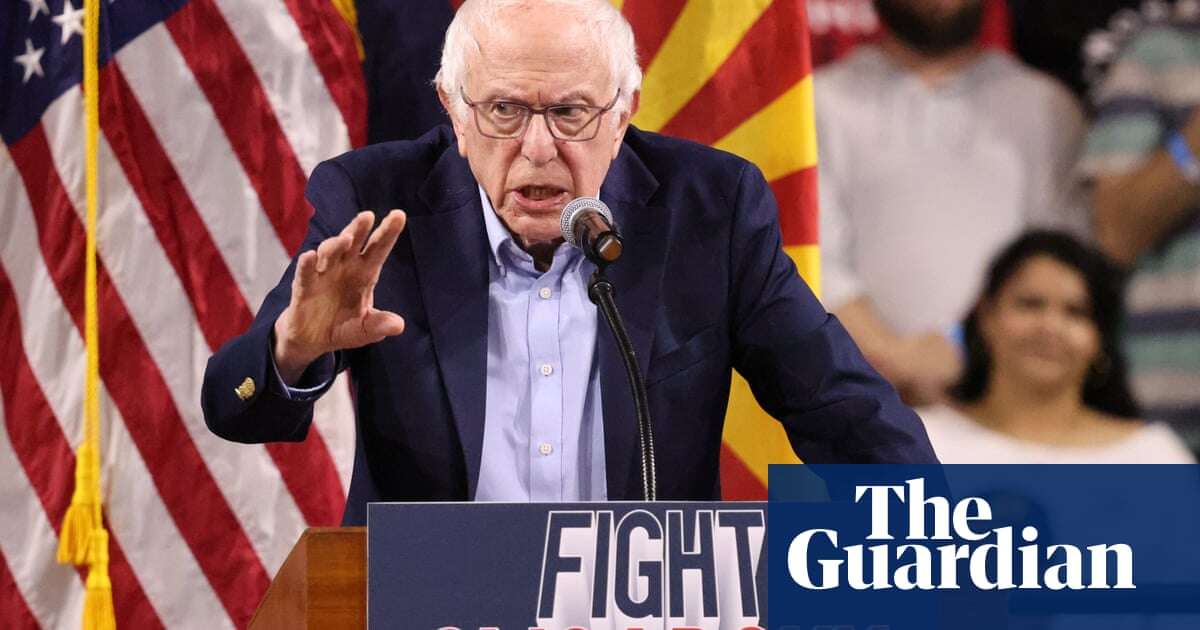 'We can defeat Trumpism': Sanders delivers scathing rebuke of Trump at Arizona rally – video