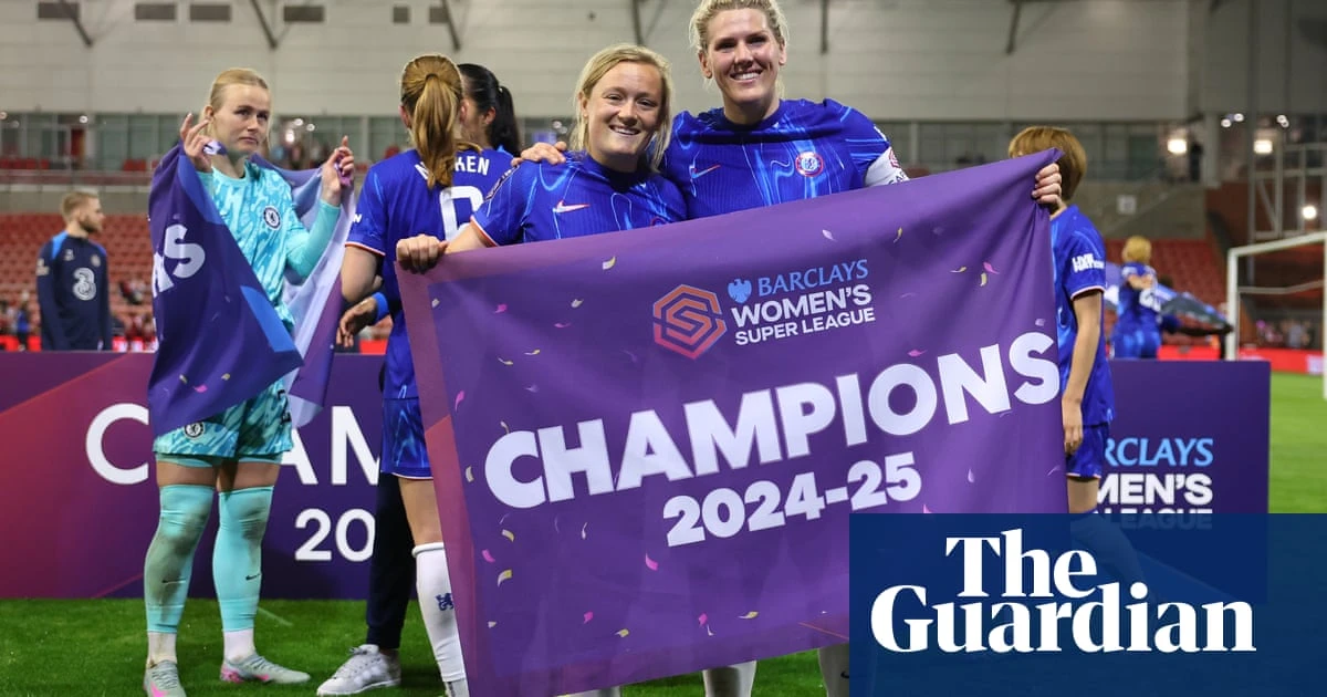 Chelsea win WSL title after Lucy Bronze goal sees off Manchester United