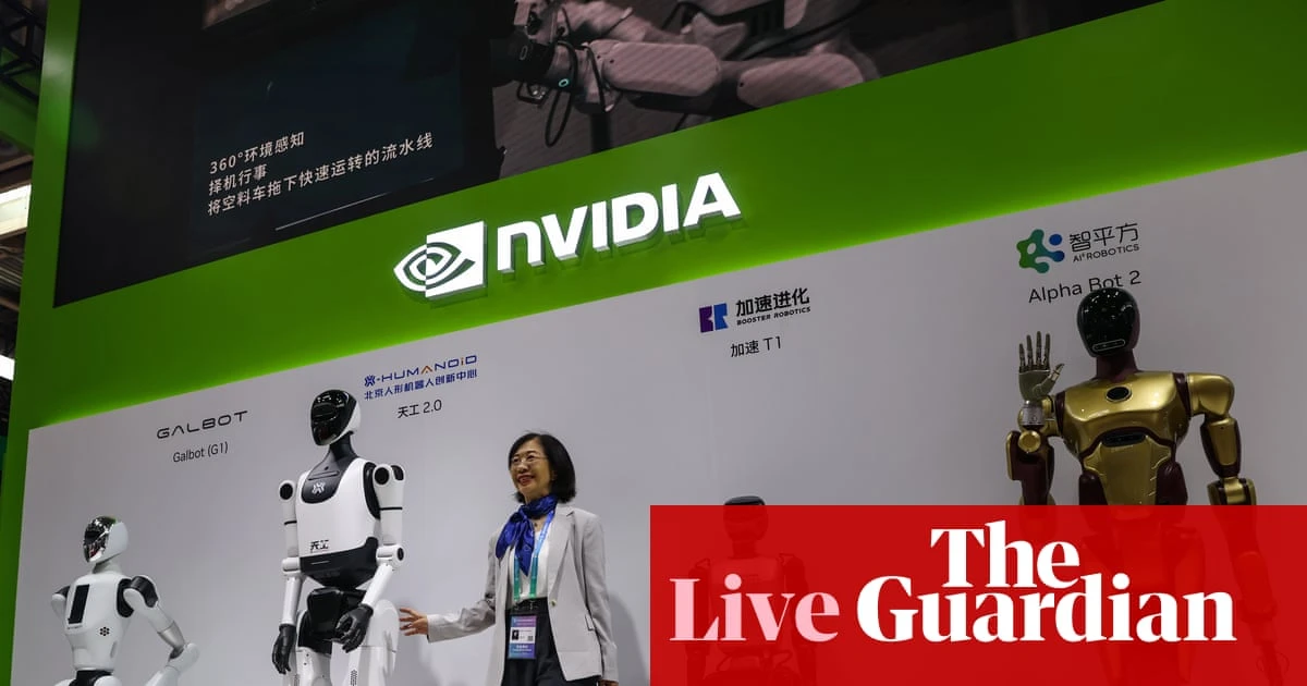 China welcomes resumption of Nvidia H20 AI chip sales; Japan warns tariffs ‘not right tool’ – business live