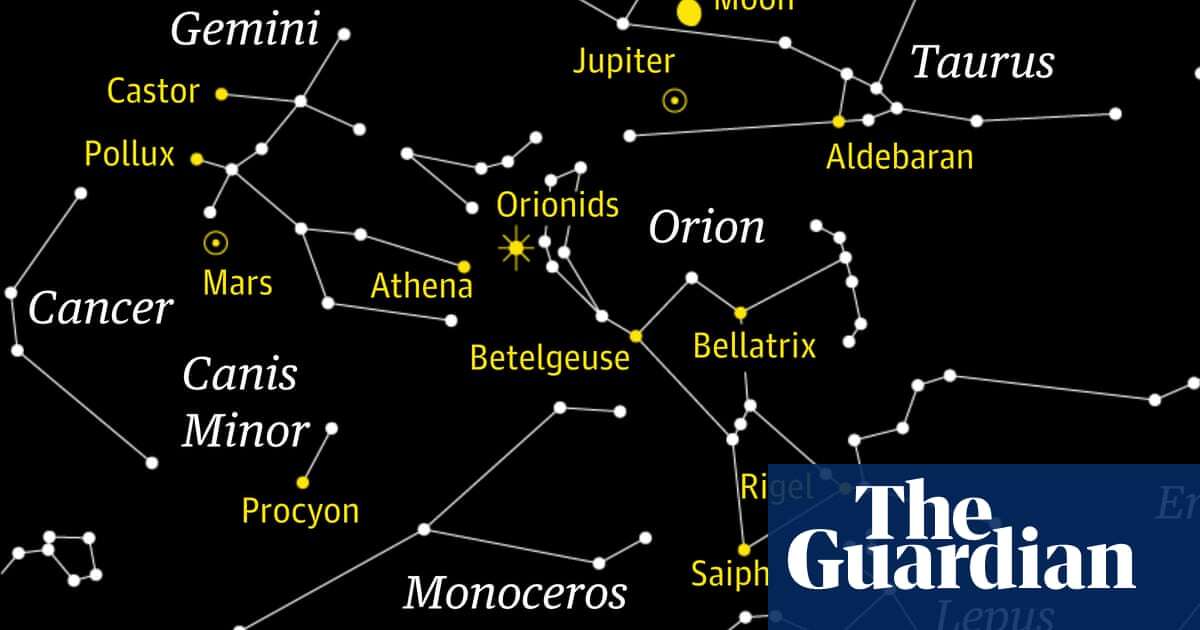 Starwatch: Gibbous moon will wash fainter Orionid meteors from view