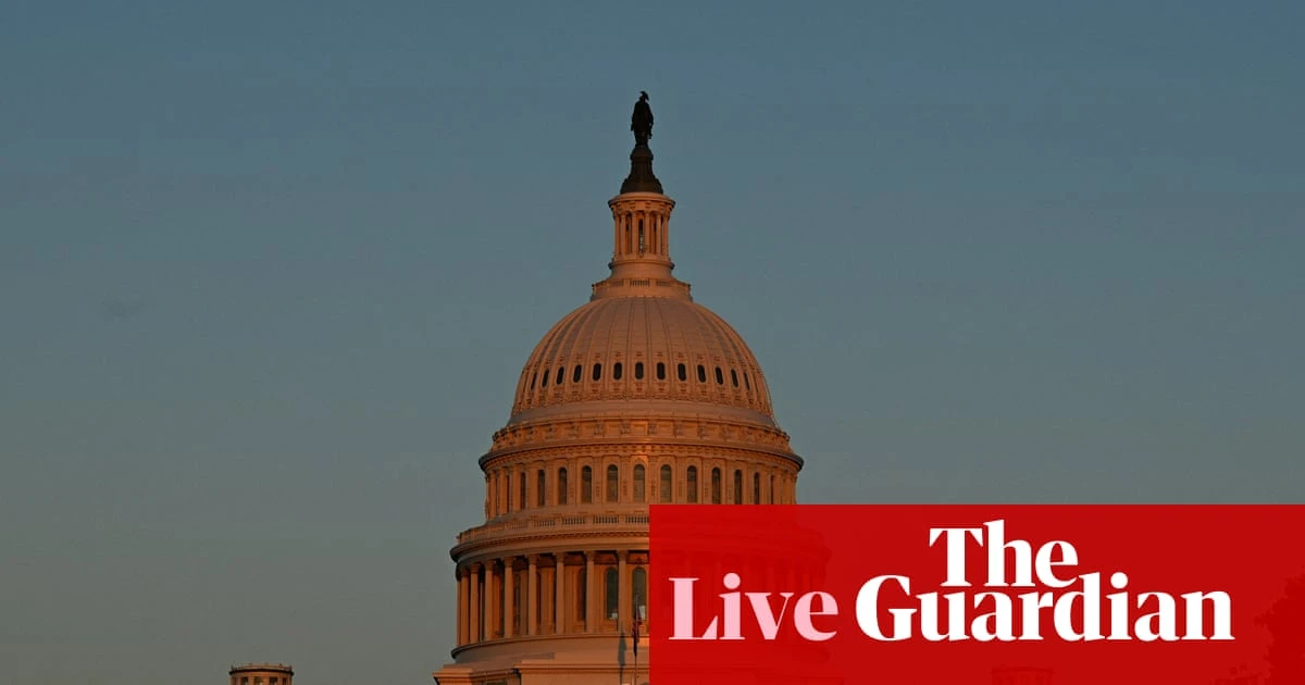 US government shutdown: Democrats hold firm on healthcare demands amid Trump’s layoff threats – live