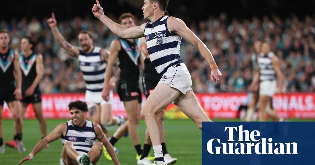 Geelong run rampant to pile pressure on Port Adelaide with AFL final thrashing