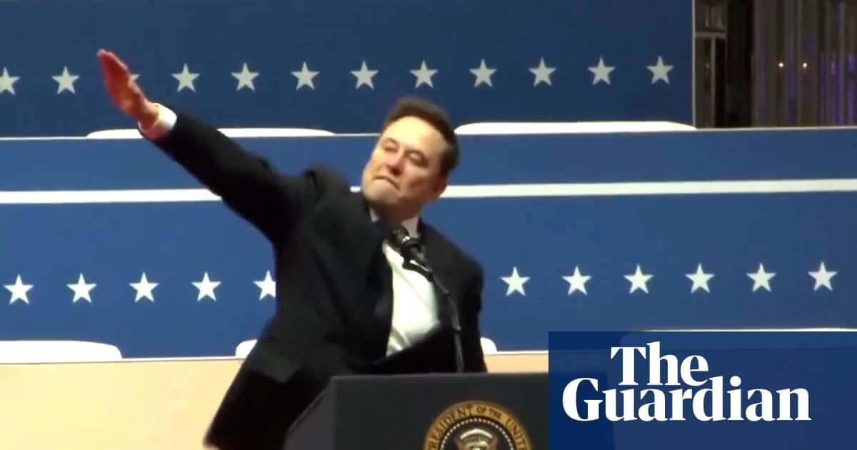 Elon Musk appears to give fascist-style salute after Trump inauguration – video