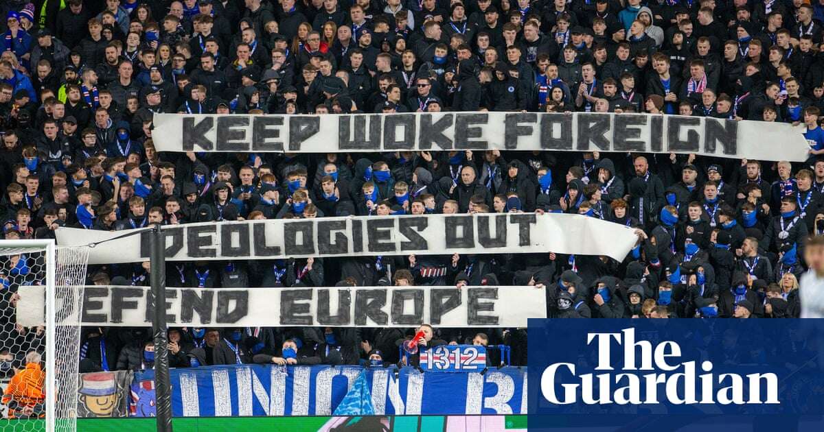 Rangers tell fans behind ‘shameful’ banner to stay away after Uefa charge