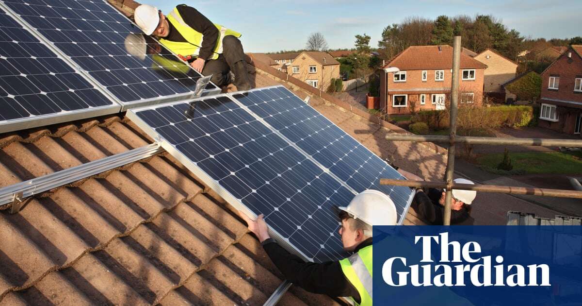 Solar panels could cut fuel-poor UK families’ energy bills by 24%, says study