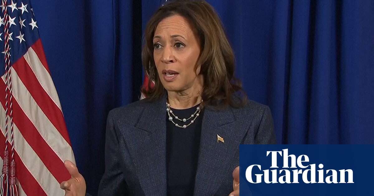 Harris tells voters they will determine outcome of US election, warns on Trump 'tactic' – video