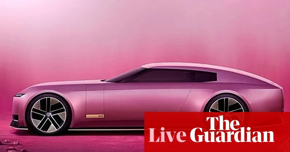 Jaguar boss defends rebrand after backlash over electric concept car – business live