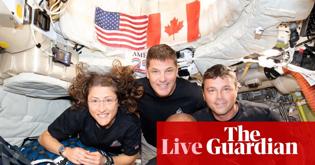 Artemis II splashdown: Orion capsule scheduled to land off California coast at just after 5pm local time – live updates