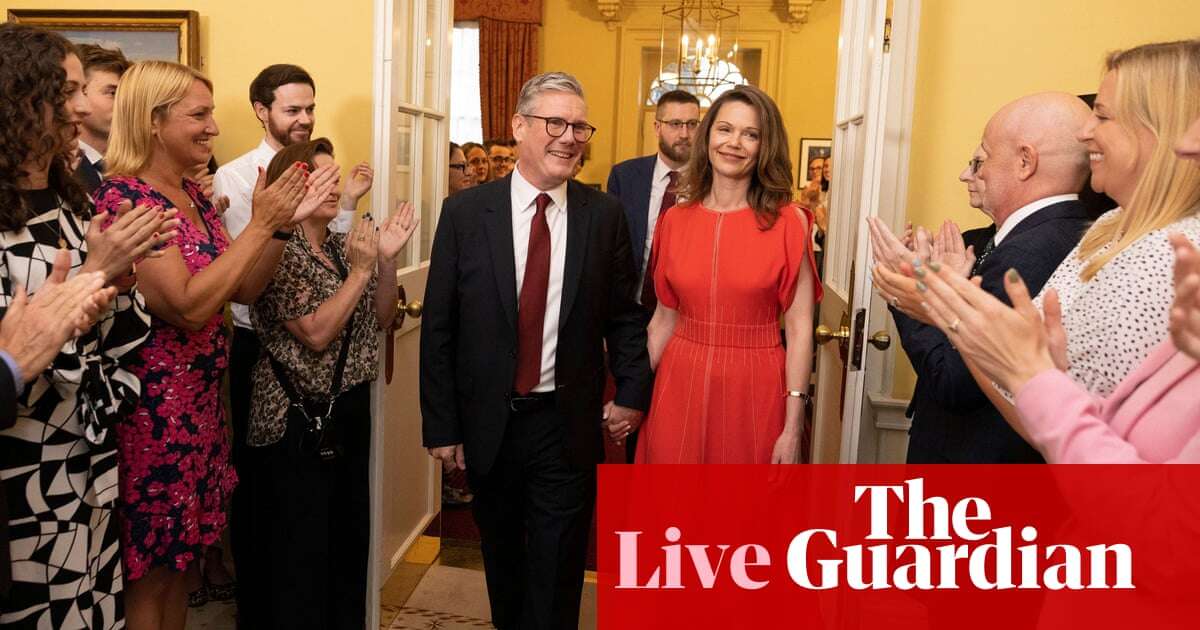 Keir Starmer to hold first Labour cabinet meeting as Tory leadership jostling begins – live