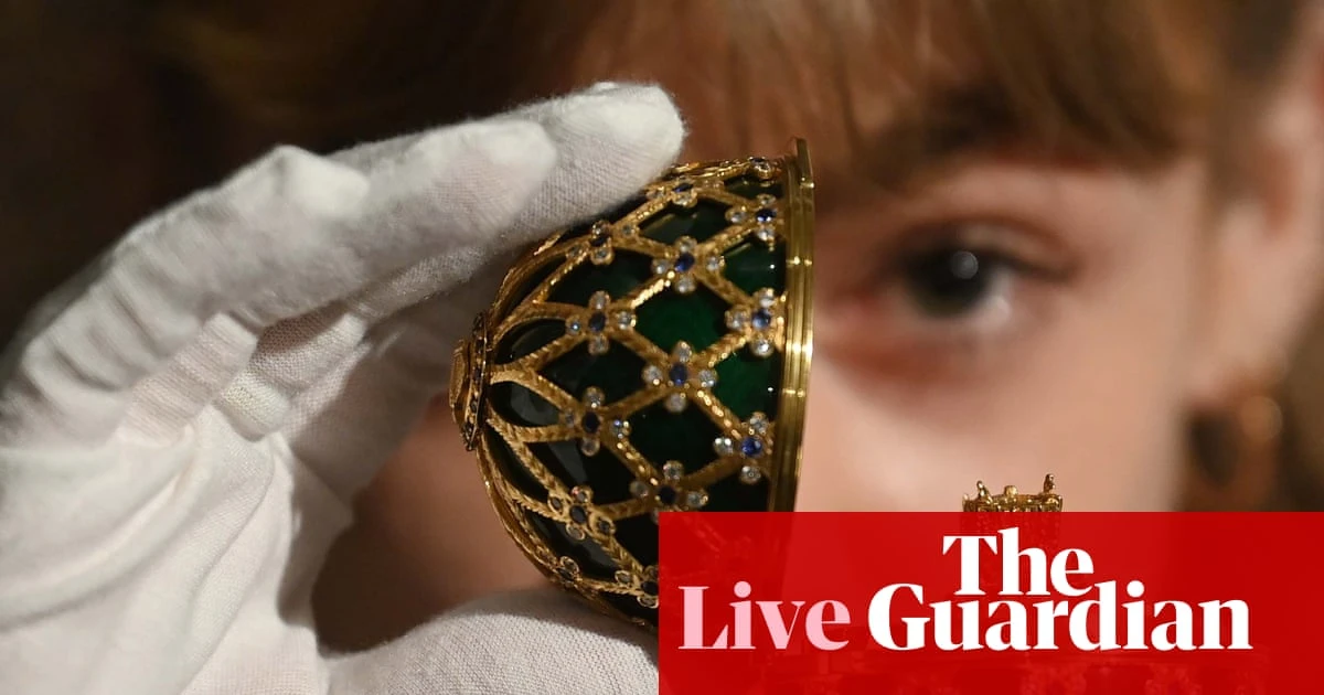 Oil and gold prices retreat on Ukraine optimism; Fabergé sold to US investment firm – business live