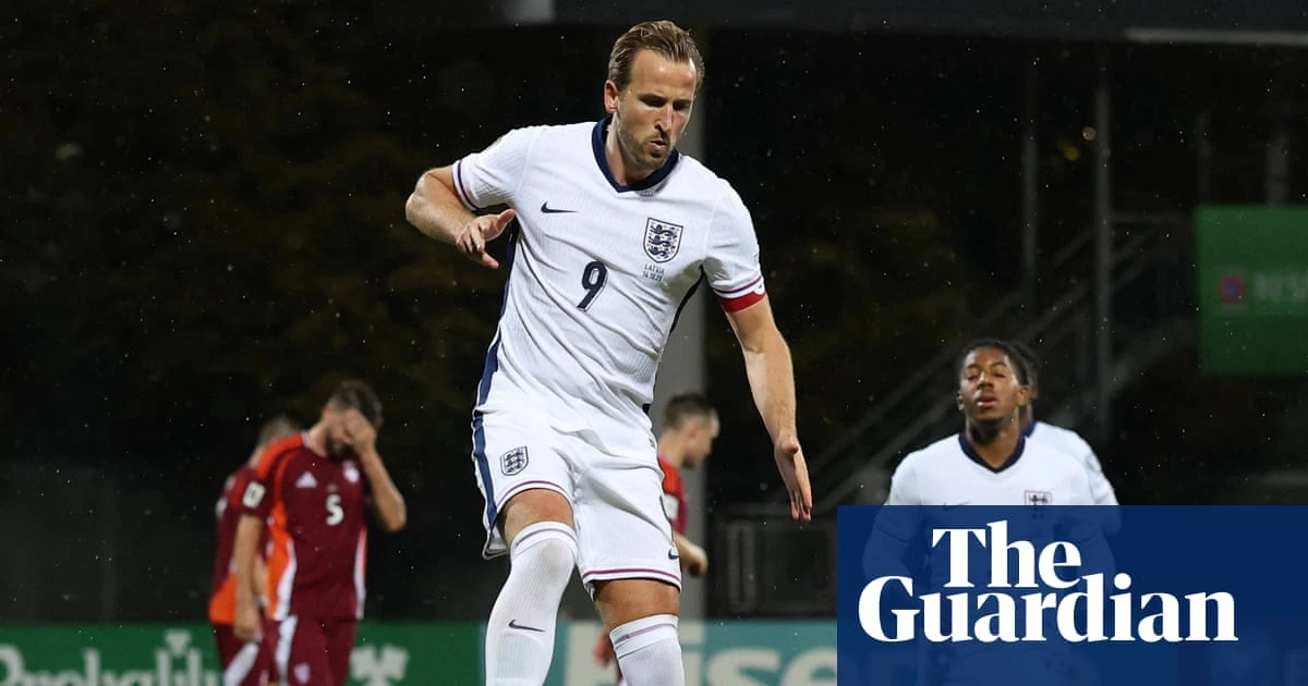 Five-star England qualify for 2026 World Cup after Kane’s double sees off Latvia