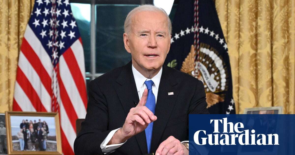 Joe Biden's farewell speech from the Oval Office – video highlights