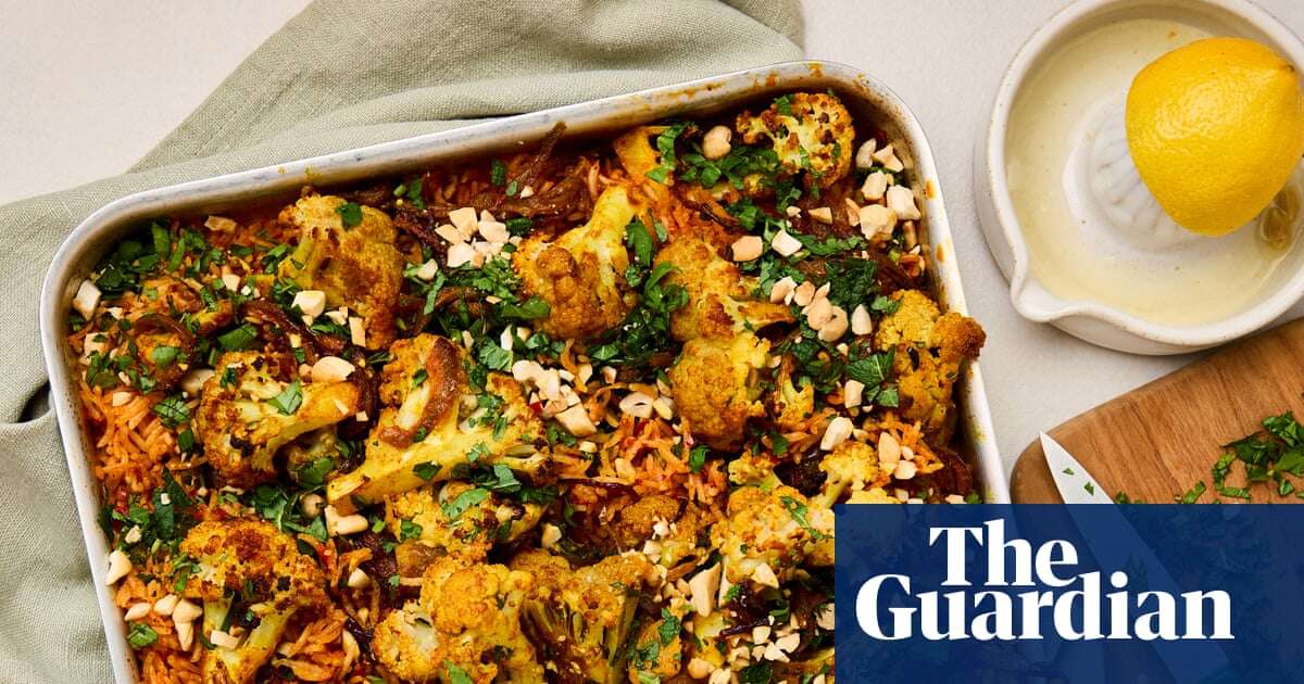 Meera Sodha’s vegan recipe for roast cauliflower with harissa pilaf | The new vegan