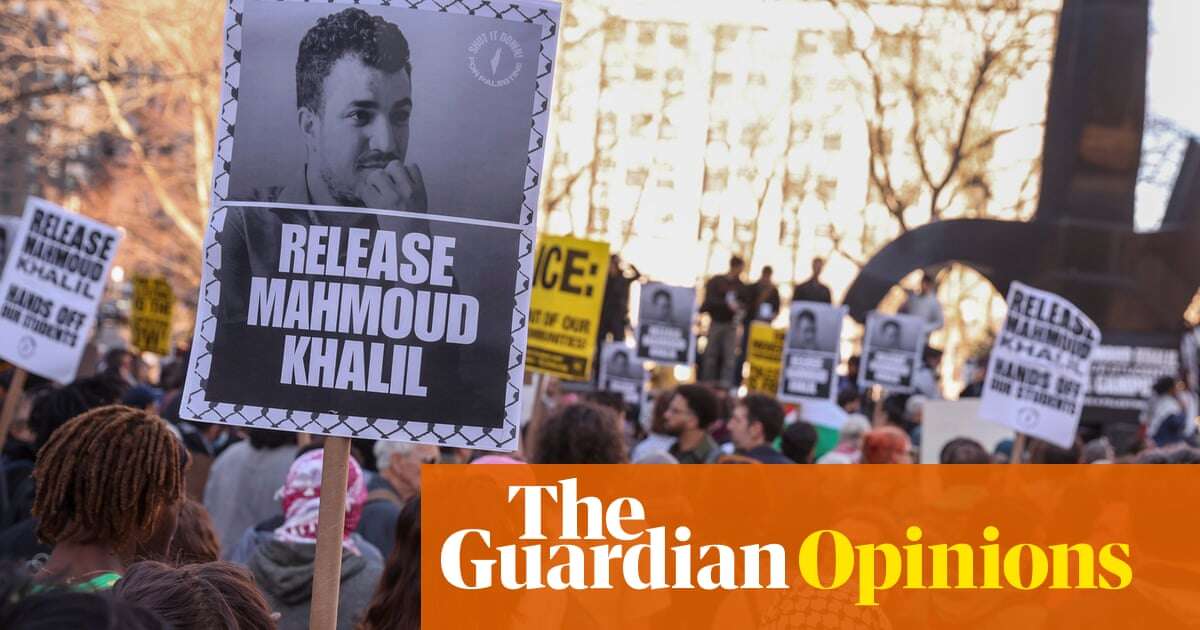 Mahmoud Khalil’s treatment should not happen in a democracy | Moustafa Bayoumi