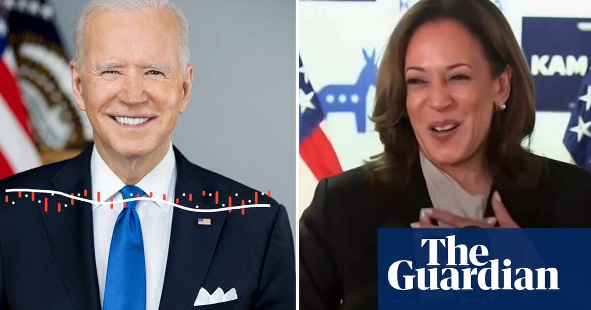 Joe Biden calls in live to Kamala Harris event: ‘I’m watching you, kid. I love you’ – video