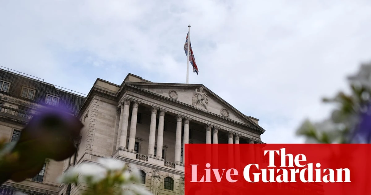 Bank of England expected to hold interest rates at noon as it assesses fallout from Iran war – business live – business live