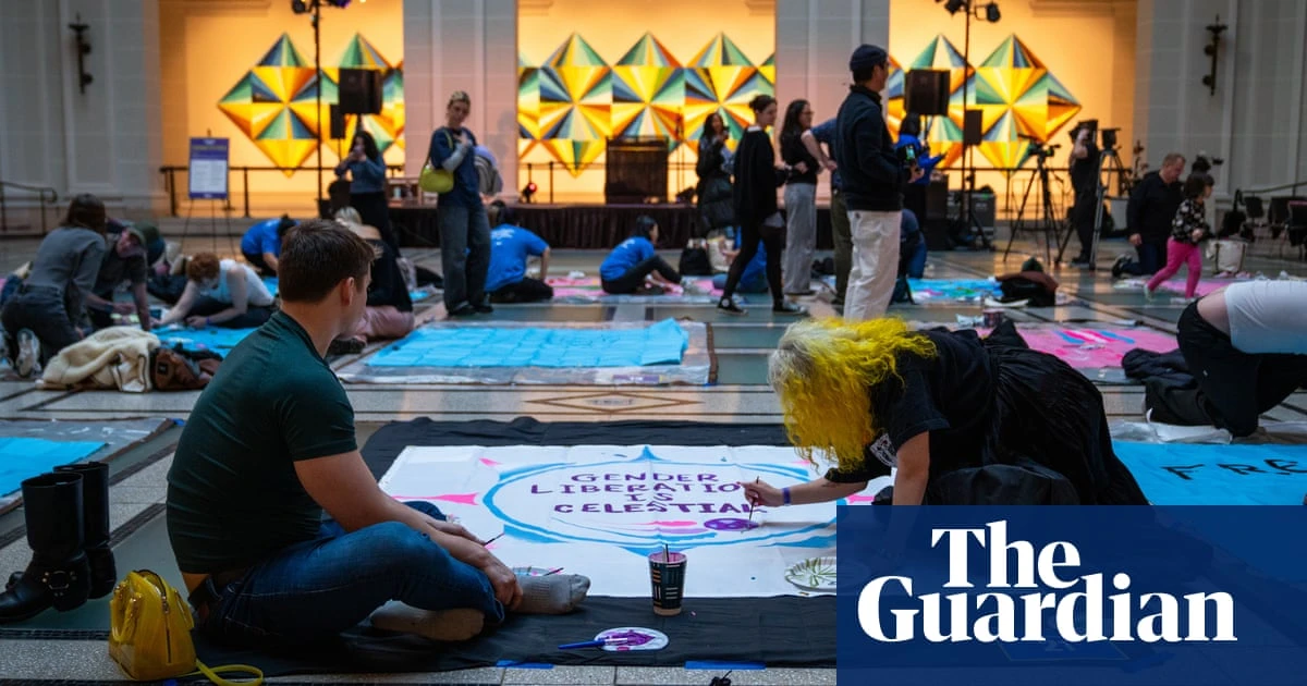 ‘Love, hope, community and resistance’: ACLU to unveil 9,000 sq ft quilt for trans rights