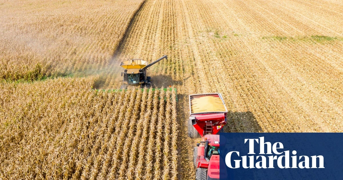 Farmers in US midwest squeezed by Trump tariffs and climate crisis