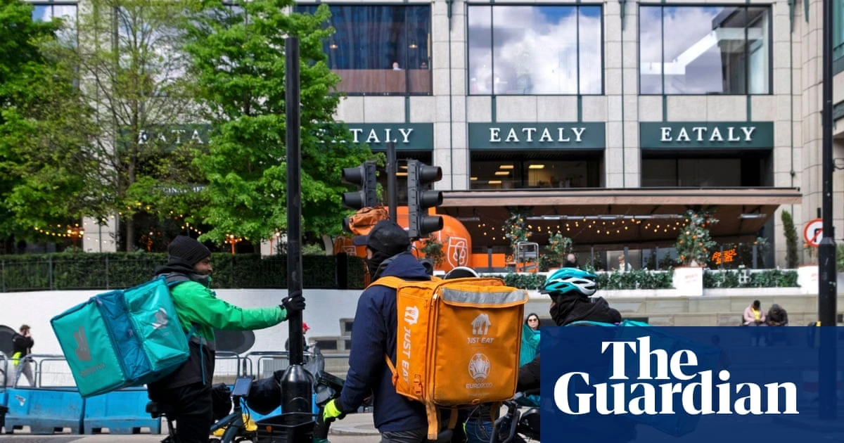 Food delivery riders banned from luxury flats in London