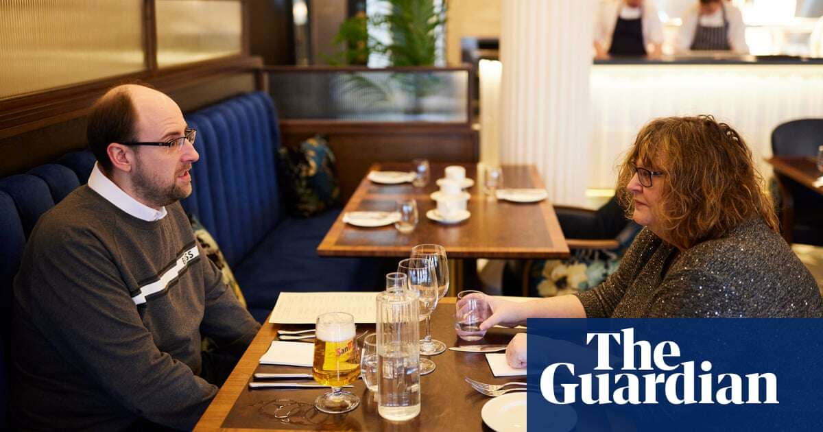 Dining across the divide: ‘He thinks politicians should be paid more – I think they should be paid less!’