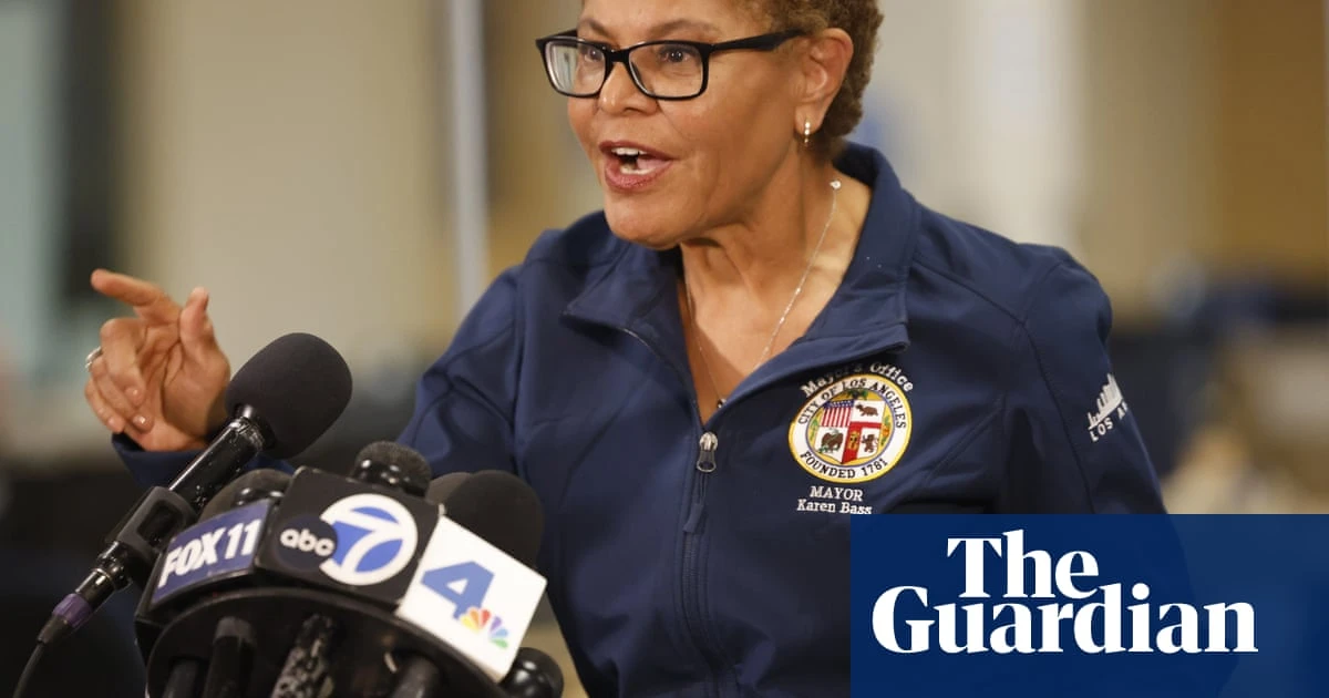 Los Angeles mayor says city is being used as a 'test case' and 'an experiment' – video