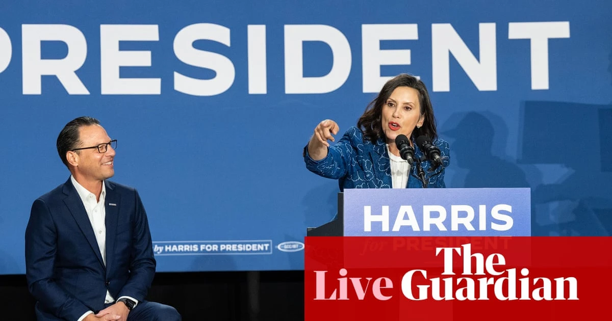 Kamala Harris’s pool of potential VP picks narrows as two contenders bow out – live