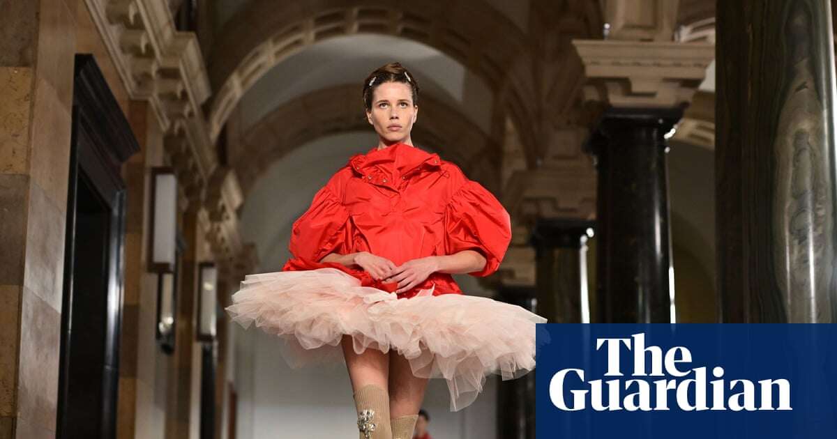 Football, tutus and mayonnaise: the highlights of London fashion week spring/summer 2025 – in pictures