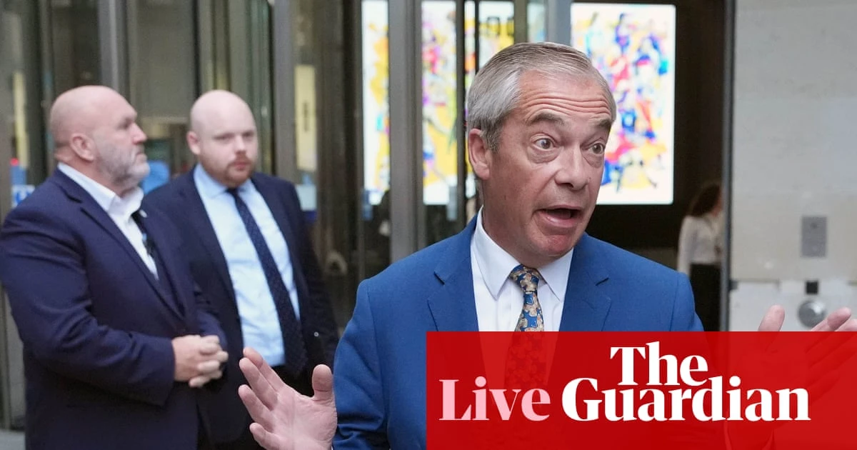 Labour says Reform UK ‘trying to divide communities’ ahead of Farage speech on crime - UK politics live