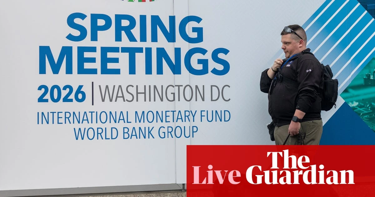 Iran war hurting global economy as IMF meeting begins; oil falls on peace hopes – business live