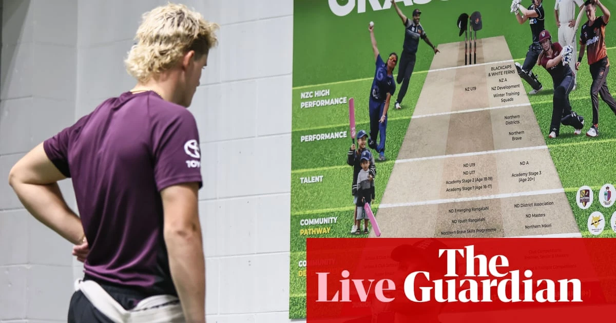 New Zealand v England: second men’s cricket one-day international – live