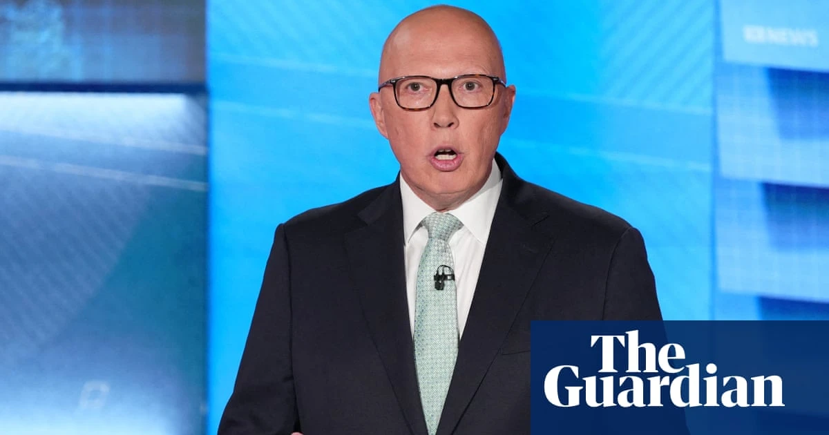 'I'm not a scientist': Dutton responds to climate change question in ABC leaders' debate – video