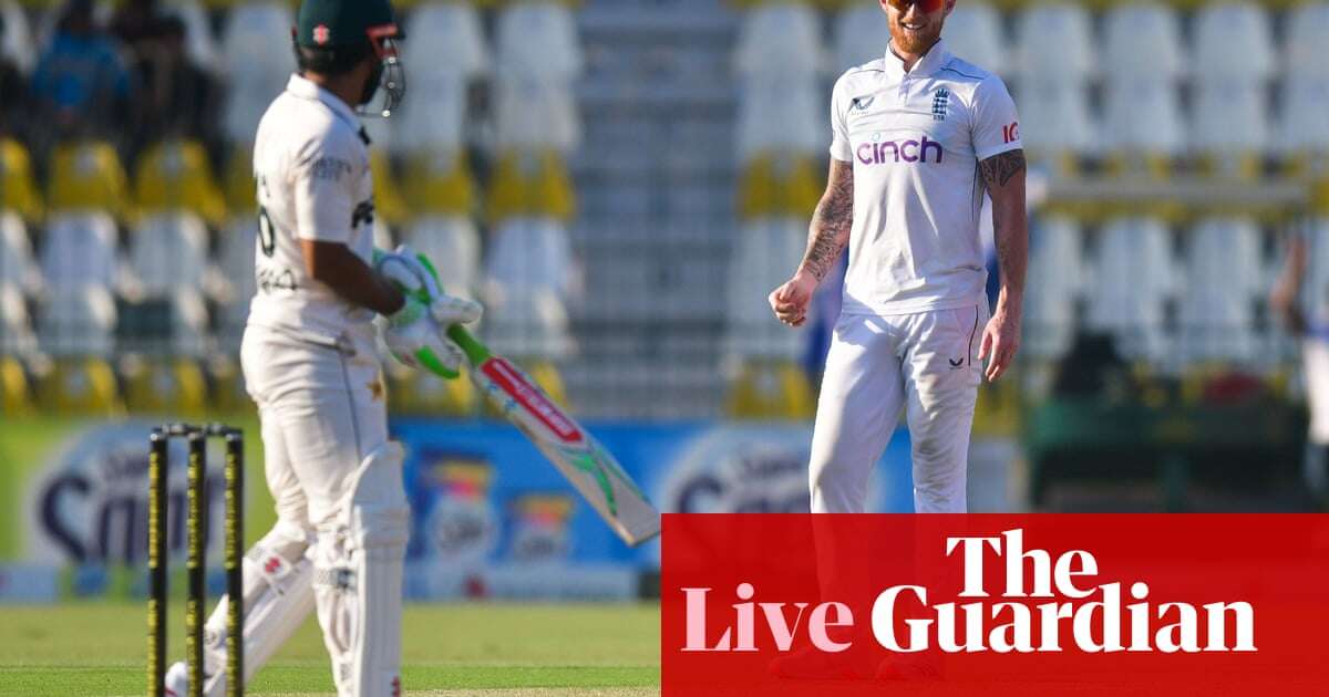 Pakistan v England: second men’s cricket Test, day two – live