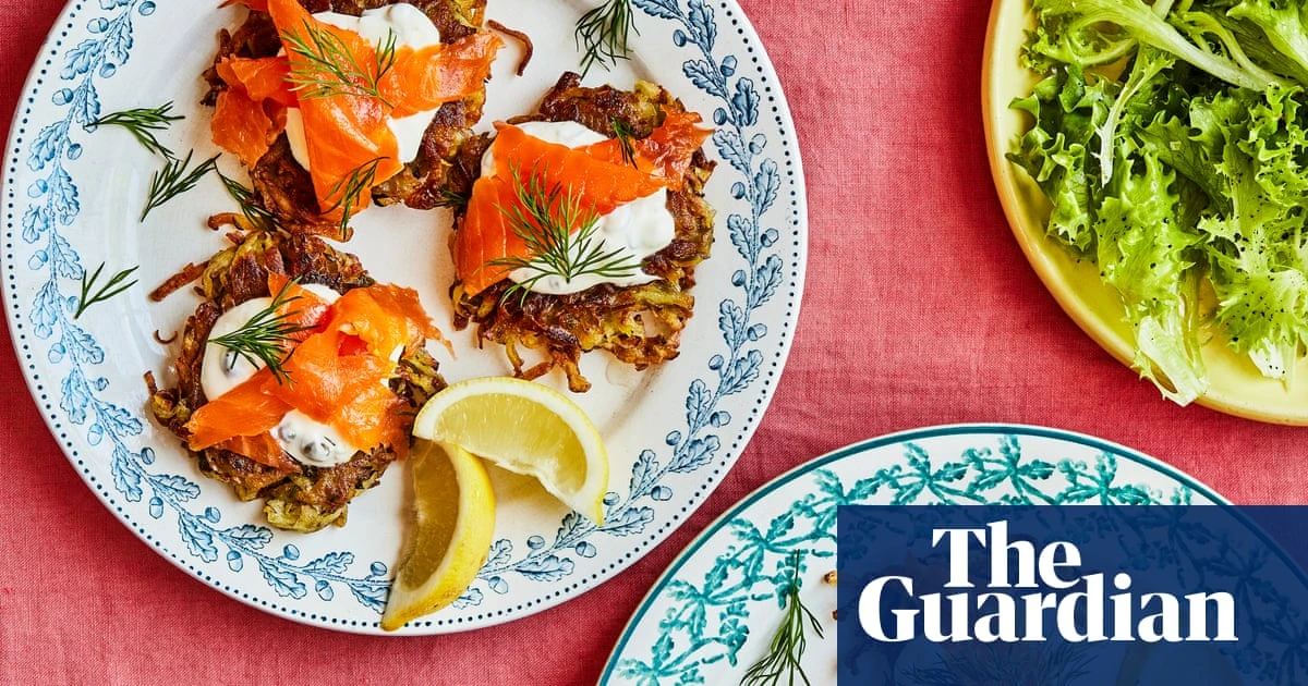 Rukmini Iyer’s quick and easy recipe for smoked trout and crisp potato cakes with capers, caraway and dill | Quick and easy