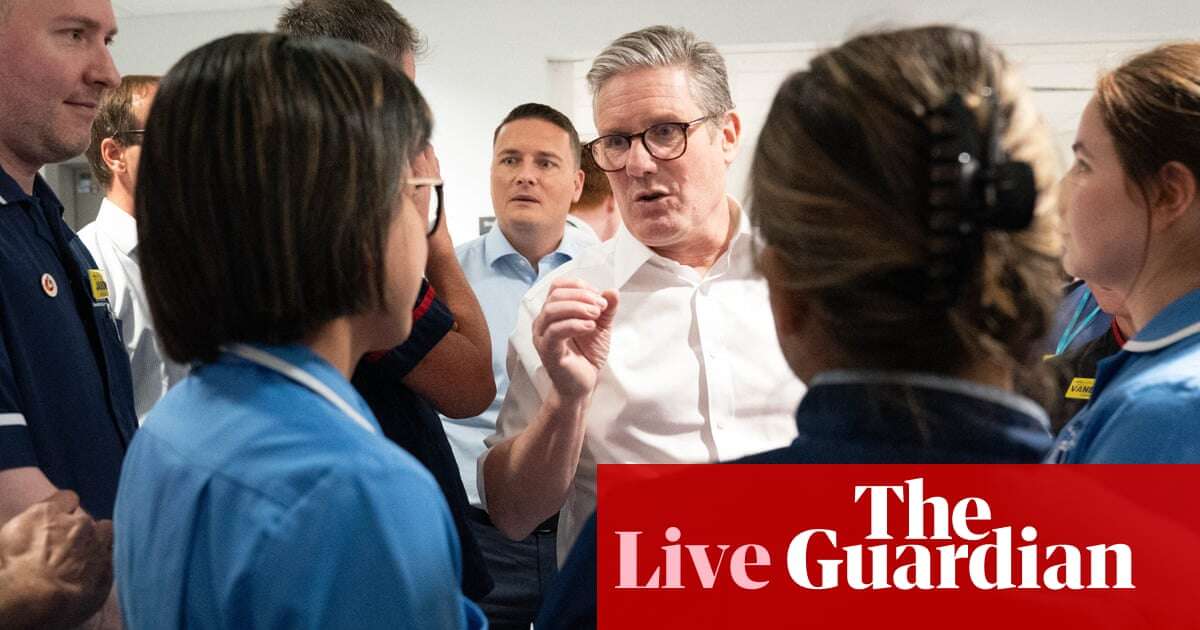 Starmer to deliver damning verdict on how Tories left NHS and set out reform vision – UK politics live