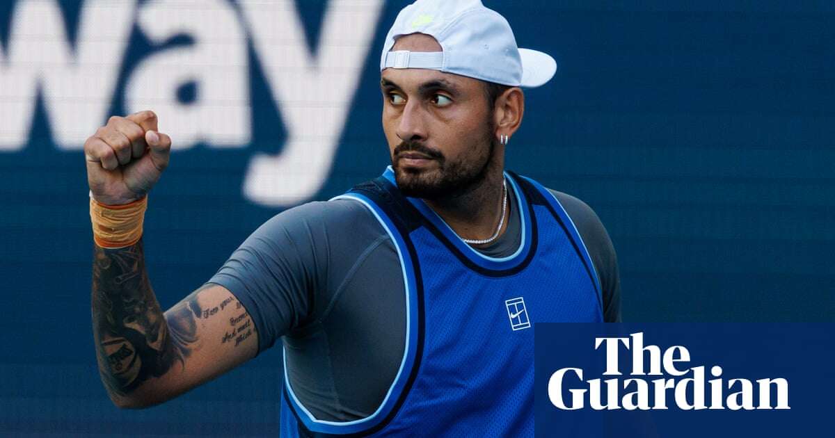 Nick Kyrgios storms back at Miami Open for first tour-level win since 2022