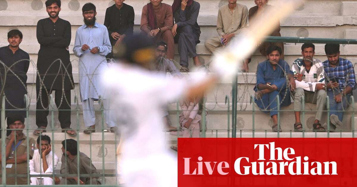 Pakistan v England: first men’s cricket Test, day three – live