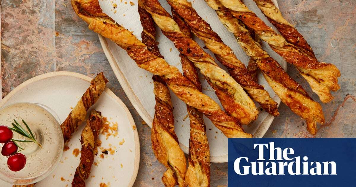 Cheesy anchovy straws and chocolate meringue kisses: Yotam Ottolenghi’s recipes for party nibbles