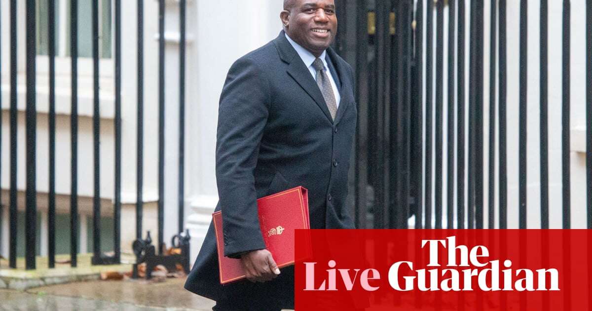 David Lammy says Trump’s rhetoric can be ‘destabilising’ but threat to invade Greenland won’t happen – UK politics live