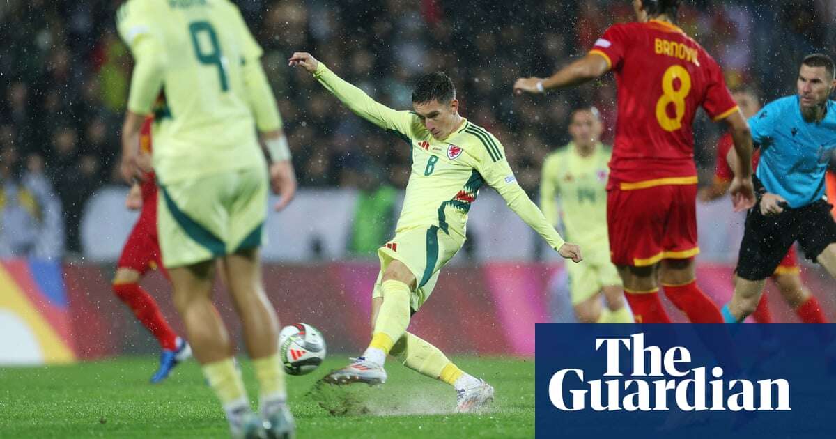 Wales’s lightning start in Montenegro downpour earns Craig Bellamy first win