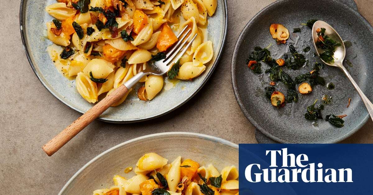 Squash ‘carbonara’ and kimchi tofu soup: Yotam Ottolenghi’s recipes for easy midweek meals